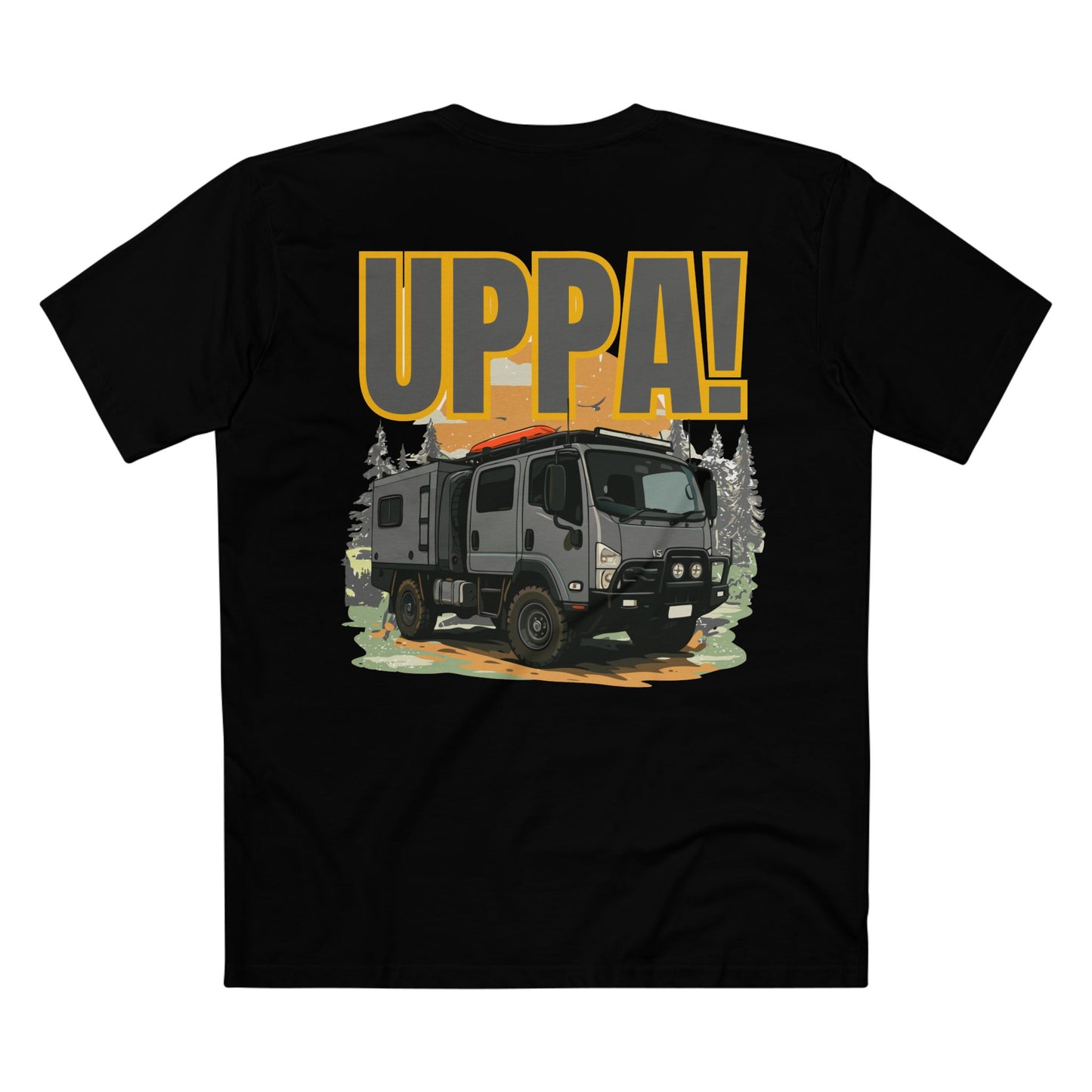 All Terrain Truck – Detailed Adventure Themed Graphic T-Shirt for Adults.